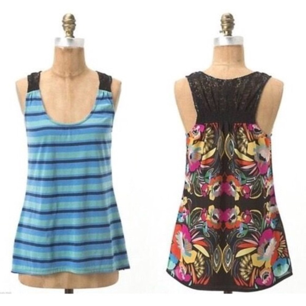 Anthropologie One September XS Undergrowth Tank